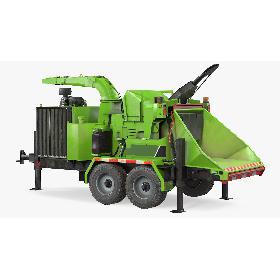 Mobile Wood Grinder 3D model